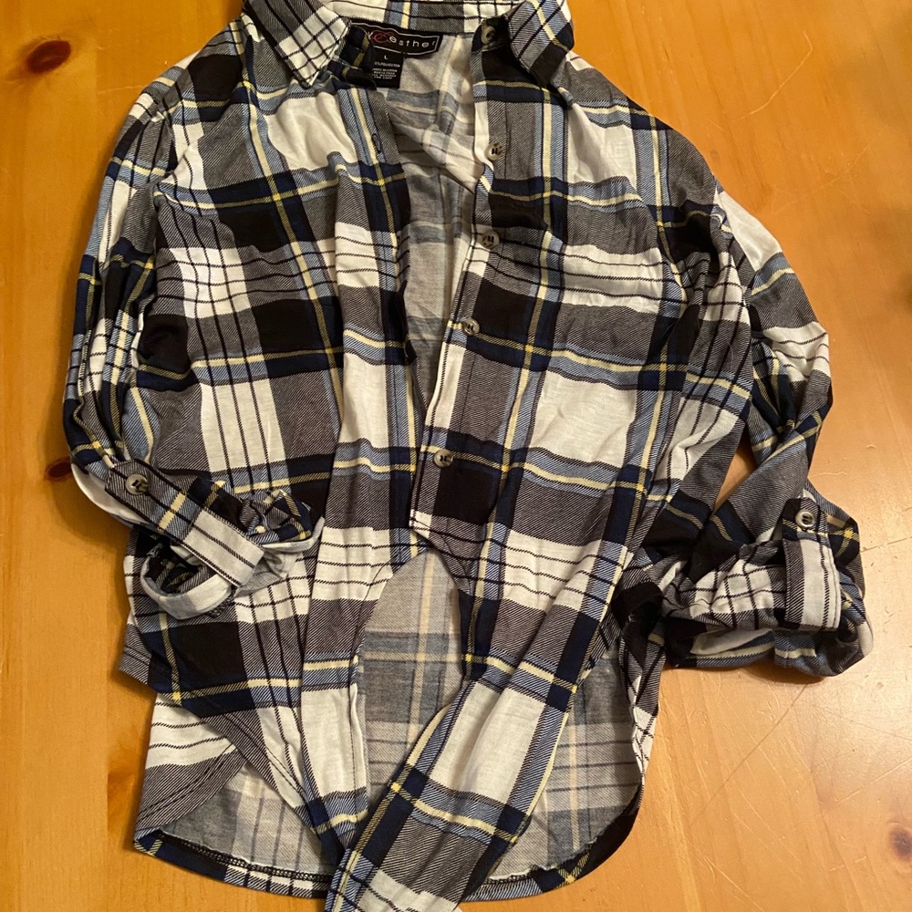 FRONT TIE FLANNEL